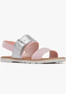 Sandalias con cordones SOREL Ella III para mujer (talla 10) rosa blanqueado/sal marina - Imagen 1 de 8