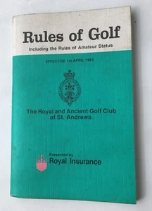 Rules of Golf - Royal and Ancient Golf Club of St Andrews 1984 - Collectors Item - Picture 1 of 3