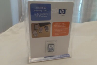 Retro Vintage HP 256 MB Secure Digital Flash Memory Card (FA136A#AC3) - Image 1 of 2