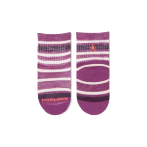 Smartwool Kids M (12-2.5) Meadow Mauve Hike Light Cushion Striped Socks JDM079 - Picture 1 of 6