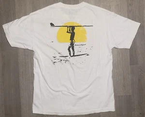 Robert August Endless Summer T-Shirt Large weiß Surfbretter Strand Sonnenuntergang Surf - Bild 1 von 9