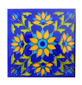 6 Pcs Backsplash Ceramic Wall Tiles Mural Panel Kitchen Washroom Mosaic 4x4'' - Picture 1 of 5