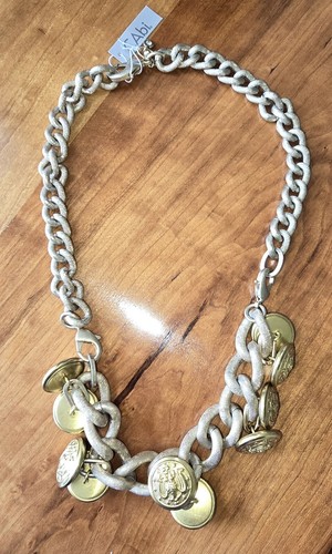 Collana Cabi Convertibile Bracciale Choker Con Bottoni Aquila Stile Chanel Ritirati