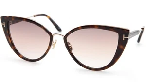 New TOM FORD Anjelica-02 TF868 52F Havana Sunglasses 57-16-140mm B47mm Italy - Picture 1 of 10