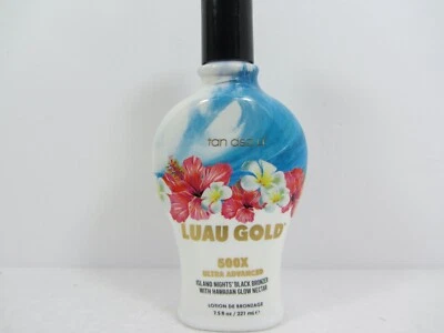 TAN INC TAN ASZ U LUAU GOLD 500X ULTRA ADVANCED BLACK BRONZER 7.5 OZ TANNING LOTION