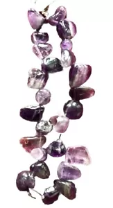 Natural Amatist rough Beads 10-9 mm strand 46 Beads for jewelry making - Picture 1 of 3