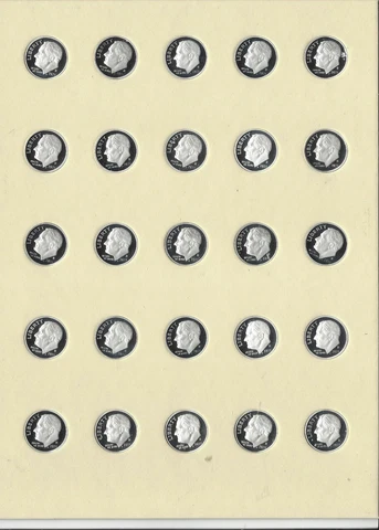 2021 S Half Roll Roosevelt Silver Proof Dimes - Lot of 25 Cover