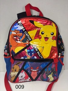 Pokemon Pikachu Backpack Large School Bag - Picture 1 of 6