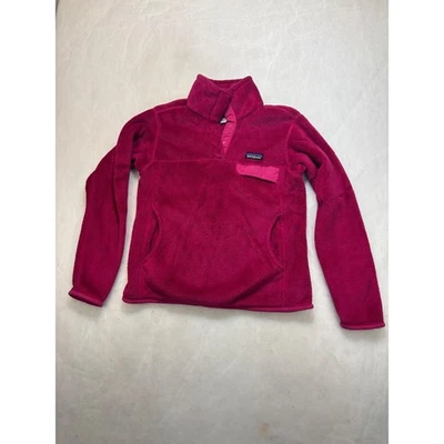 Patagonia Fleece Pullover Snap-T Synchilla Women's Size S Pink - Image 1 of 4