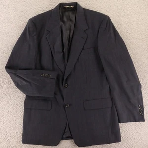 Giacca Vintage Evan Picone M MT 42L Blu Principe di Galles Check Glen 100% Lana Blazer - Foto 1 di 16