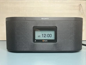 Sony HD Radio Speaker Dock iPod iPhone Clock Radio System Tested No Remote - Picture 1 of 6