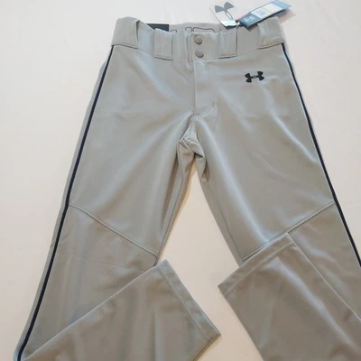 Pantalones de béisbol Under Armour softbol juvenil talla mediana YMD HeatGear grises nuevos con etiquetas Foto 1 de 4