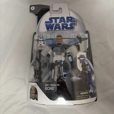 "FIGURA HASBRO STAR WARS CLONE WARS ARC TROOPER ECO SERIE NEGRA 6"" NUEVA EN CAJA" Foto 1 de 4