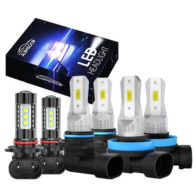 Para Ram 1500 2013 2014 2015 con proyector - Bombillas LED 8000K faros y luz antiniebla Foto 1 de 4