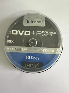 Intenso Dvd+r Double Layer Printable 8.5GB  10 Pack Spindle - Picture 1 of 1