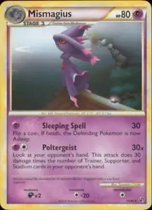 2x (HSDT-019) Mismagius (R) Pokemon HGSS Unerschrocken Karte # 19 - Bild 1 von 1