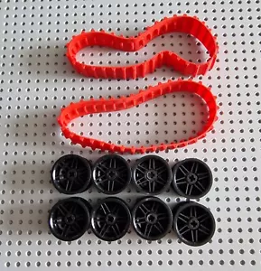 Lego Raupenbagger Bagger Gummi Kette Zähne Rot 70144 56145 70504 x1681 P27 - Bild 1 von 1