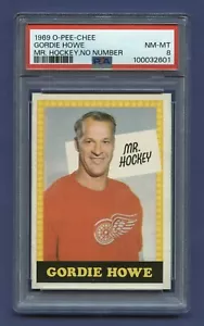 1969 GORDIE HOWE PSA 8 NM-MT RED WINGS O-PEE-CHEE HOF MR HOCKEY WHALERS NO# RZC - Picture 1 of 3