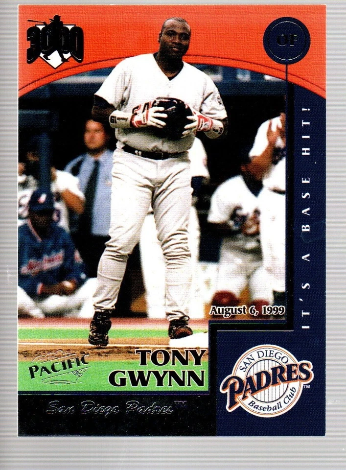 1999 Pacific Omega Hit Machine 3000 #15 Tony Gwynn 219/3000 - Image 1 of 1
