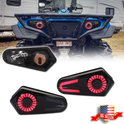 2X Smoke Red LED Tail Light For 2009-2022 Polaris Sportsman 500 570 800 850 1000 - Bild 1 von 4