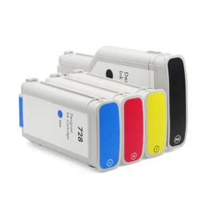 4 PIEZAS/JUEGO para cartucho de tinta compatible con tinta para impresora HP T730 T830 - Imagen 1 de 5