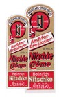 x1959 BRESLAU - Wrocław Heinrich Nitschke NITSCHKE CRÊME Etikett liqueur label