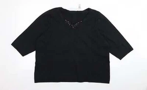 First Issue Womens Black Cotton Blend T-Shirt Size M - Picture 1 of 12