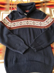 Suéter Arizona Jean Company Niños Talla XXL 18/20 Azul Geométrico Pullover - Imagen 1 de 6