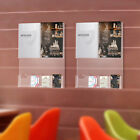 2*Clear Acrylic Brochure Holder Wall-Mount Poster Rack Wall Literature Stand