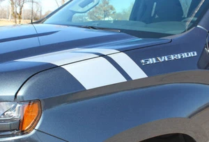 Hash Marks Fits 2019 - 2021 Chevy Silverado Graphic Decals Stripes 3M - Picture 1 of 3