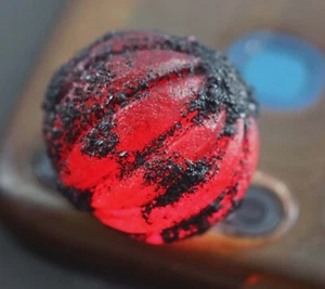 Pietra preziosa sfusa certificata 148,25 carati melone naturale terra rubino rosso africano ruvido - Foto 1 di 5