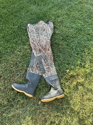 Cabela’s Brown Neoprene Chest Waders Size 11 Free Shipping Has Holes Need Works - Image 1 of 3