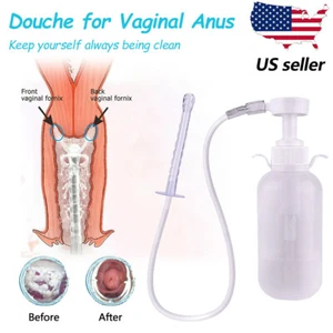 300ml Pump Action Douche Enema Bottle Vaginal-Anal Portable Cleanser For Women - Picture 1 of 10