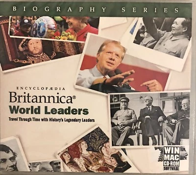 Encyclopedia Britannica World Leaders Pc New Win7 Vista XP Legends of History - Image 1 of 2