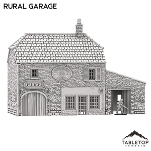 French Rural Garage - WWII Wargame Tabletop Terrain - Picture 1 of 6