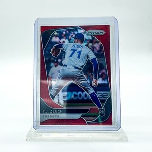 T.J. Zeuch Rookie - 2020 Panini Prizm - Red Prizm Parallel - Toronto Blue Jays