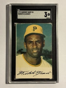 Roberto Clemente 1972 Harmony Dairy Co. SGC 3 VG Graded Pittsburgh Pirates Card - Picture 1 of 2