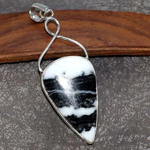925 Silver Plated White Buffalo Turquoise      Pendant   Jewelry Size  2.8" s211 - Bild 1 von 3