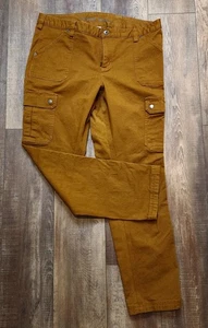 Pantaloni Duluth Trading Co donna 16x31 Curvesetter cargo outdoor abbigliamento da lavoro cannella - Foto 1 di 10