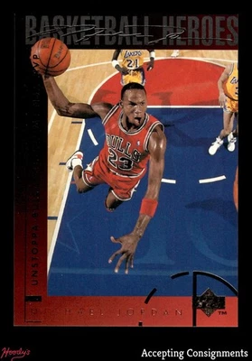 1994-95 Upper Deck Jordan Heroes #40 Michael Jordan Unstoppa-Bull BULLS - Image 1 of 2