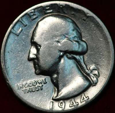 1944 Philadelphia Mint Silver Washington Quarter - Image 1 of 2