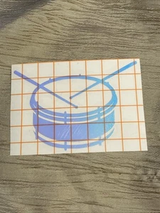 Drumsticks Snare Drum Drummer Music Decal Sticker, Holographic Vinyl - Picture 1 of 7