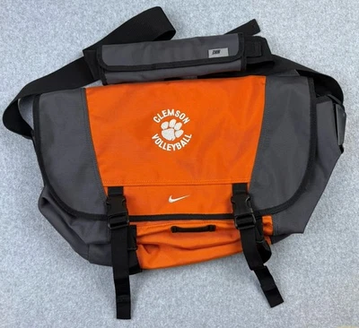 Nike Clemson Bolso Mensajero Naranja Gris Bolso para Laptop 23” BA1112 200 Foto 1 de 4