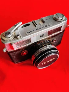 Vintage Tower 18A camera Japan 35mm w/Mamiya Ruby-Sekor 48mm 1.9 Lens Untested - Picture 1 of 5