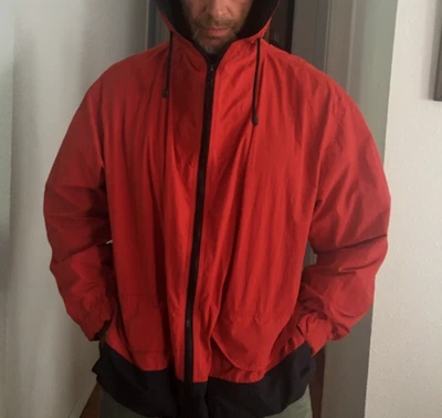 BOSS HUGO Boss Men's Windbreaker Rain Red Jacket XL - Image 1 of 4