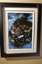 Marc Chagall Lithographie Größe 50x35 cm! Signiert, limitiert, Prägestempel