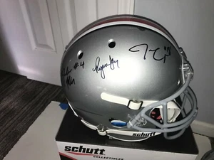 ¡Casco de fútbol americano Ryan Day 2019 Ohio State buckeyes autografiado firmado talla completa!¡! - Imagen 1 de 6