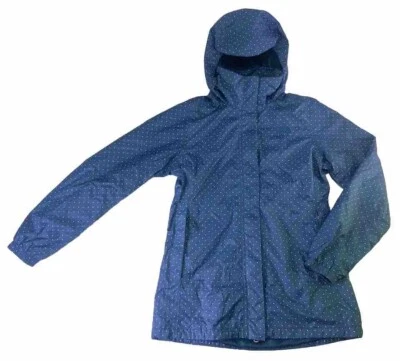 Chaqueta Abrigo Parka Lunares Azul Triángulos North Face Mujer Talla M Resolve Rain Foto 1 de 4