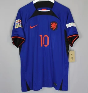 NWT NETHERLAND HOLLAND 2022 2023 AWAY FOOTBALL SHIRT JERSEY #10 MEMPHIS - Picture 1 of 8