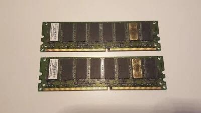 RAM 1GB (2x 512MB) DDR-400 PC3200 512PFURTSNAB  - Immagine 1 di 2